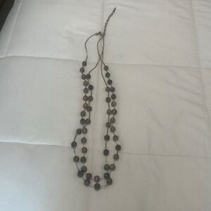 Chico’s Snake Skin Design Beaded Necklace